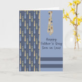 Kaart van de vaderdag voor zoon in de wet in Slate (Gele Bloem)