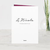 Kaart van de Vakantie van de Groeten van het (Achterkant)