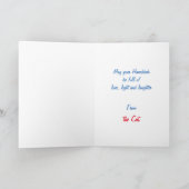 Kaart van de Vakantie van Dreidel van de Kat van (Binnen)