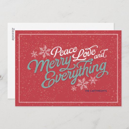 Kaart van de Vakantie van het Manuscript van het (Voorkant / Achterkant)