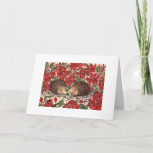 Kaart van de Valentijn van egels