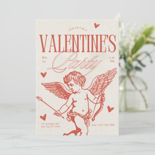 Kaart van de  Valentijnsdag (Staand voorkant)