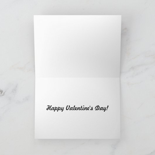 Kaart van de Valentijnsdag van de hartstructuur (Binnen)