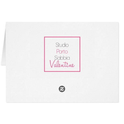 Kaart van de Valentijnse dochter (Achterkant Horizontaal)