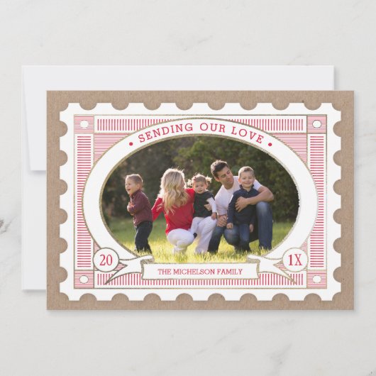  kaart van de Valentijnse poststempel van de  (Voorkant)