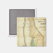 Kaart van de vallei van de Sacramento Magneet (Voorkant / Achterkant)