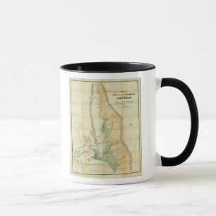 Kaart van de vallei van de Sacramento Mok