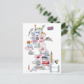 KAART VAN DE VERENIGD KONINKRIJK (Staand voorkant)