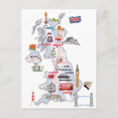 KAART VAN DE VERENIGD KONINKRIJK (Voorkant)