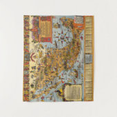 Kaart van de Verenigde Mexicaanse Staten Wandkleed (Voorkant)