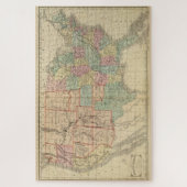  kaart van de Verenigde Staten (1864) Legpuzzel (Verticaal)