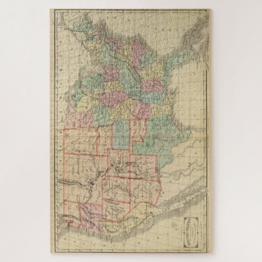  kaart van de Verenigde Staten (1864) Legpuzzel (Verticaal)