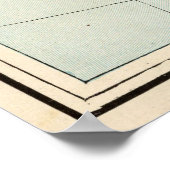  kaart van de Verenigde Staten (1893) Poster (Hoek)