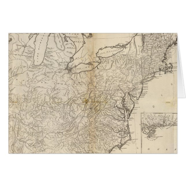 Kaart van de Verenigde Staten 2 (Voorkant Horizontaal)