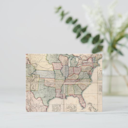 Kaart van de Verenigde Staten 3 (Staand voorkant)