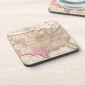 Kaart van de Verenigde Staten 5 Drankjes Onderzetter (Linkerzijde)