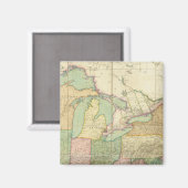 Kaart van de Verenigde Staten 6 Magneet (Voorkant / Achterkant)