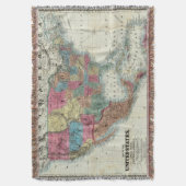 Kaart van de Verenigde Staten, Canada, Mexico Deken (Voorkant Verticaal)