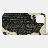 Kaart van de Verenigde Staten Case-Mate iPhone Case (Achterkant (horizontaal))
