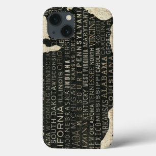 Kaart van de Verenigde Staten Case-Mate iPhone Case