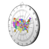Kaart van de Verenigde Staten Dartbord (Voorkant Rechts)