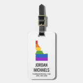 Kaart van de Verenigde Staten | De staat Idaho Bagagelabel (Voorkant verticaal)