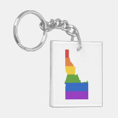 Kaart van de Verenigde Staten | De staat Idaho Sleutelhanger (Voorkant Links)