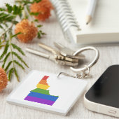 Kaart van de Verenigde Staten | De staat Idaho Sleutelhanger (Voorkant Rechts)