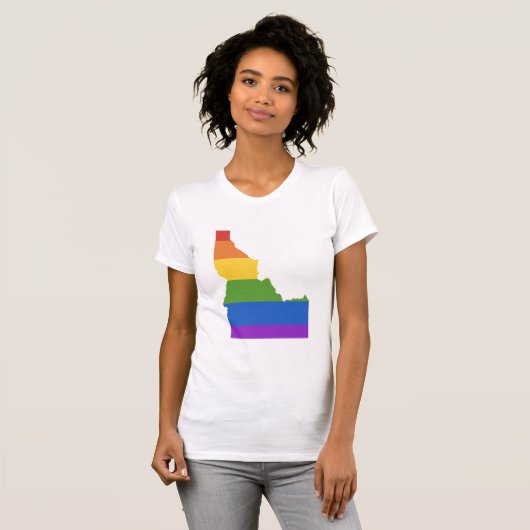 Kaart van de Verenigde Staten | De staat Idaho T-shirt (Voorkant volledig)