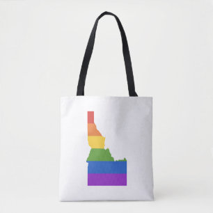 Kaart van de Verenigde Staten De staat Idaho Tote Bag
