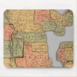 Kaart van de Verenigde Staten en Canada Muismat