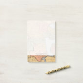 Kaart van de Verenigde Staten en Canada Post-it® Notes (Op bureau)