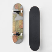 Kaart van de Verenigde Staten en Canada Skateboard (Voorkant)