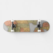 Kaart van de Verenigde Staten en Canada Skateboard (Horizontaal)