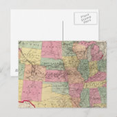 Kaart van de Verenigde Staten en gebieden (Voorkant / Achterkant)