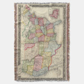 Kaart van de Verenigde Staten en gebieden Deken (Voorkant Verticaal)