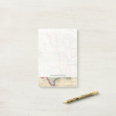 Kaart van de Verenigde Staten en gebieden Post-it® Notes (Op bureau)