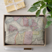 Kaart van de Verenigde Staten en gebieden Tissuepapier (Geschenk)