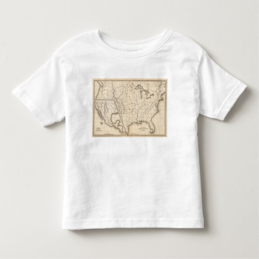 Kaart van de Verenigde Staten en Texas Kinder Shirts (Voorkant)