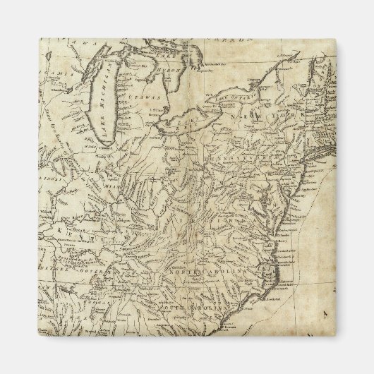 Kaart van de Verenigde Staten Magneet (Voorkant)