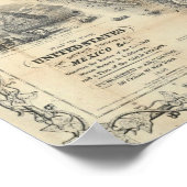 Kaart van de Verenigde Staten Poster (Hoek)