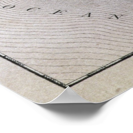 Kaart van de Verenigde Staten Poster (Hoek)