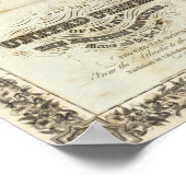 Kaart van de Verenigde Staten Poster (Hoek)