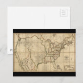 Kaart van de Verenigde Staten van Amerika (1816) (Voorkant / Achterkant)