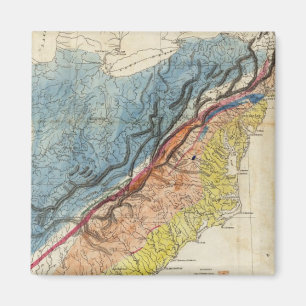 Kaart van de Verenigde Staten van Amerika 3 Magneet
