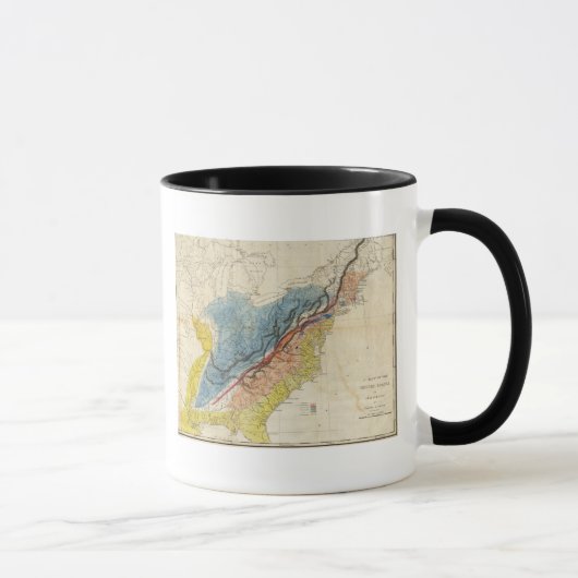 Kaart van de Verenigde Staten van Amerika 3 Mok (Rechts)