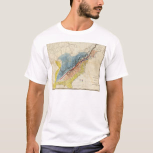 Kaart van de Verenigde Staten van Amerika 3 T-shirt