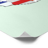 Kaart van de Verenigde Staten van Amerika Poster (Hoek)