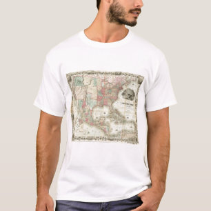 Kaart van de Verenigde Staten van Amerika T-shirt