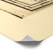 Kaart van de Verenigde Staten van Mexico (1826) Poster (Hoek)